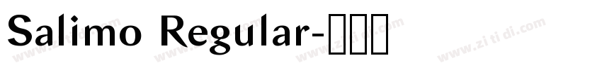 Salimo Regular字体转换 Salimo Regular字体转换